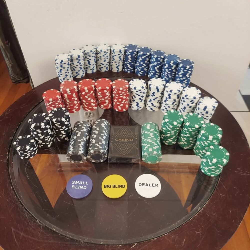 379 Piece Poker Chip Set w Sealed Premium Playing Cards from Protocol